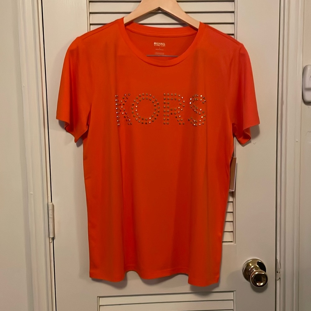 Tangerine Michael kors short sleeve 🎃 size M